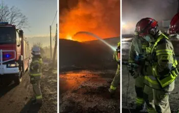 Pożar Gumeko w Rożentalu na zdjęciach strażaków (FOTO: KWPSP Gdańsk)