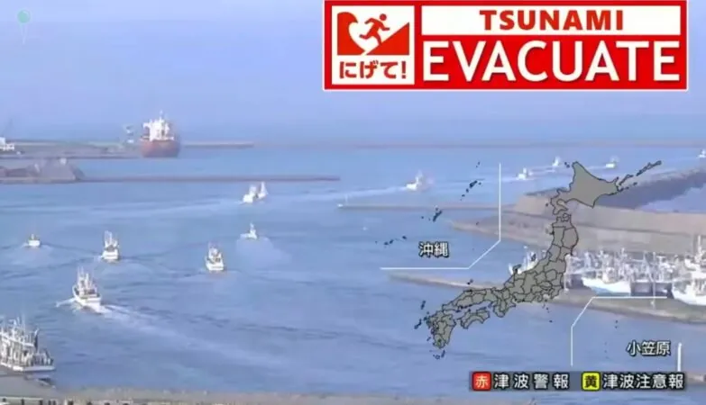 Trzęsienie ziemi w Japonii. Ostrzeżenie przed tsunami (FOTO: mat. prasowe)