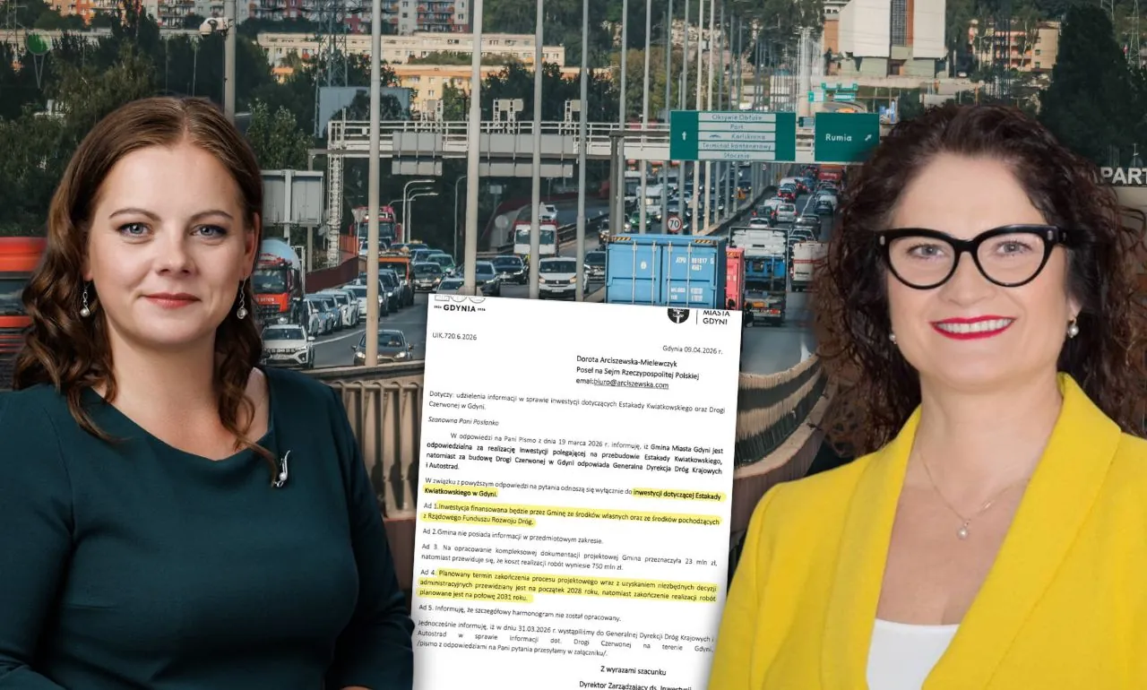 Estakada Kwiatkowskiego i konkretne daty. Koniec w 2031 roku? (FOTO: ZDIZ Gdynia/FB/Aleksandra Kosiorek/Dorota Arciszewska-Mielewczyk)