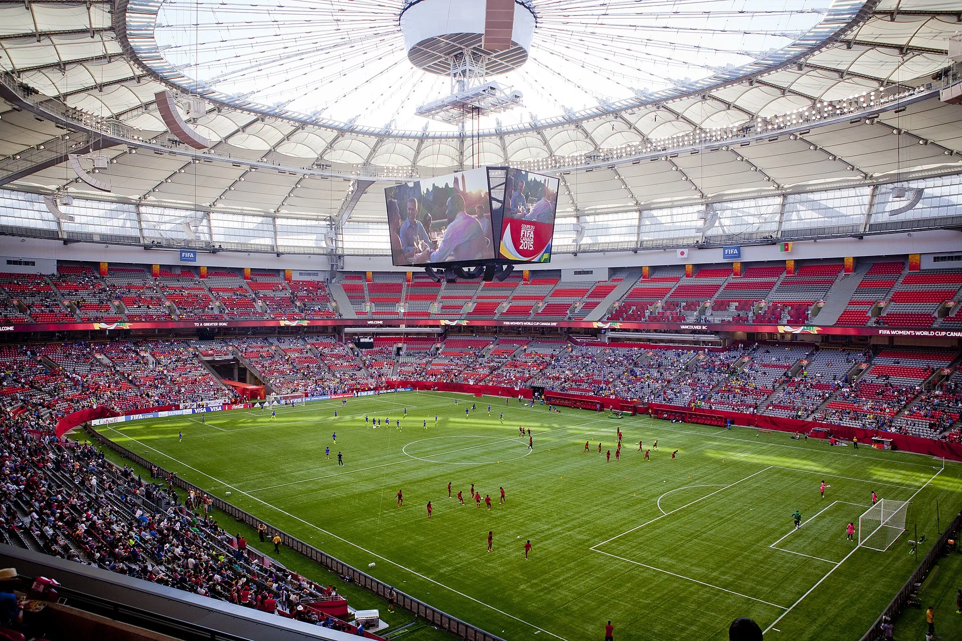 BC Place w Vancouver podczas FIFA Women’s World Cup 2015, Wikimedia Commons, licencja CC BY 2.0.