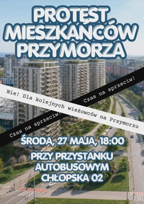 Mieszkańcy Przymorza mówią „nie” wieżowcom. Będzie protest (FOTO: materiały nadesłane przez organizatora)