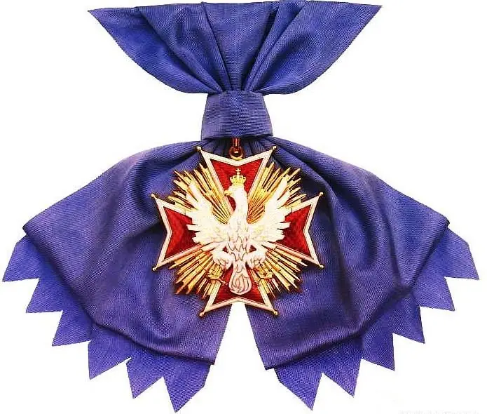 Order Orła Białego - najwyższe państwowe odznaczenie.