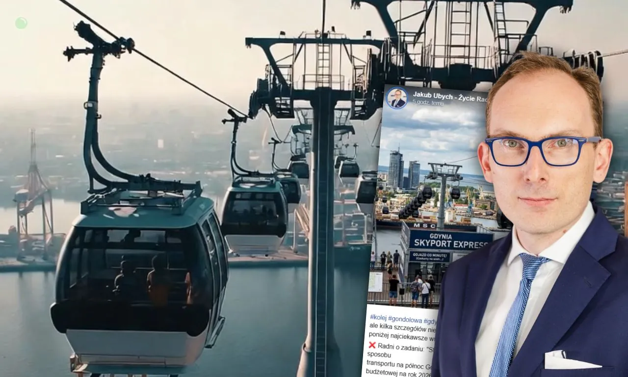 Radny alarmuje ws. kolei gondolowej w Gdyni. Na wizję poszło już 35 tys. zł (FOTO: canva/gdynia.pl)