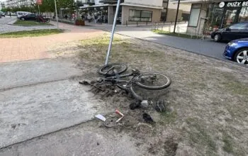 Letnica w Gdańsku. Poważny wypadek na miejskiej patodrodze (FOTO: KMP Gdańsk)