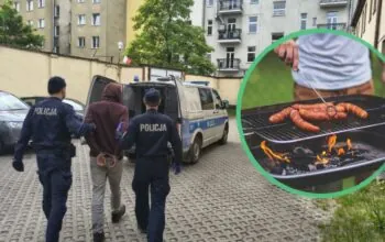 Policja przerwała ucztę przy grillu cudzoziemcom (FOTO: KMP Gdynia/canva)