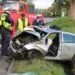 Wypadek pod Człuchowem. Nie żyją dwie osoby (FOTO: KWPSP Gdańsk)