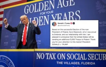 Donald Trump wyśle 5000 żołnierzy do Polski (FOTO: White House/X)
