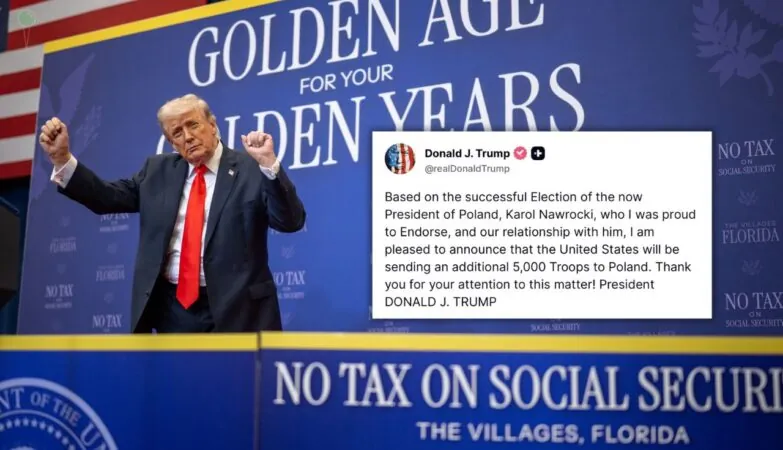 Donald Trump wyśle 5000 żołnierzy do Polski (FOTO: White House/X)