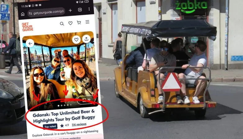 Dziki zachód w centrum Gdańska. Knajpiarze skarżą się na „meneleksy” (FOTO: wbijamszpile.pl)