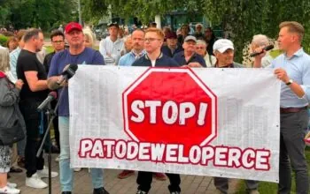 Znowu gorąco przy Galerii Przymorze. Protest przyciągnął ok. 400 osób (FOTO: Przemysław Majewski/FB)