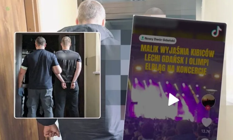 Ostra awantura na koncercie Malika Montany w Nowym Dworze Gdańskim (FOTO: KPP Nowy Dwór Gdański)