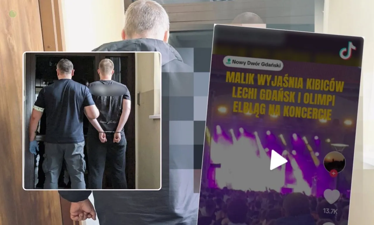 Ostra awantura na koncercie Malika Montany w Nowym Dworze Gdańskim (FOTO: KPP Nowy Dwór Gdański)
