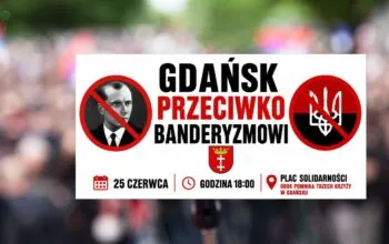 Protest przeciwko banderyzmowi w Gdańsku 25 czerwca (FOTO: organizatorzy)