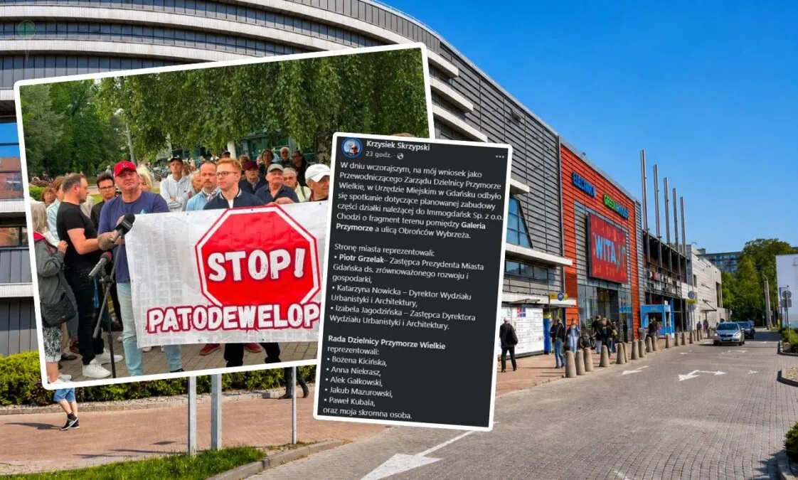 Galeria Przymorze i trzy wieże. Radni naciskają na władze Gdańska (FOTO: wbijamszpile.pl/FB)