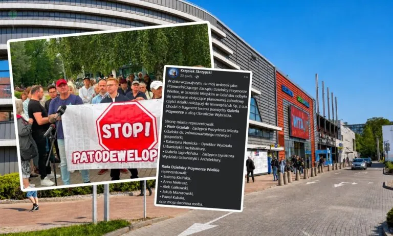 Galeria Przymorze i trzy wieże. Radni naciskają na władze Gdańska (FOTO: wbijamszpile.pl/FB)