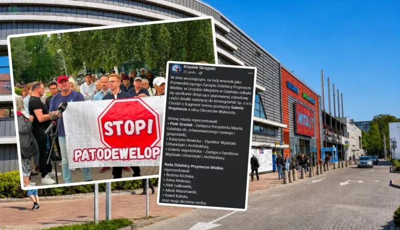 <span class="nowosc-label">Nowość!</span> Galeria Przymorze i trzy wieże. Radni naciskają na władze Gdańska