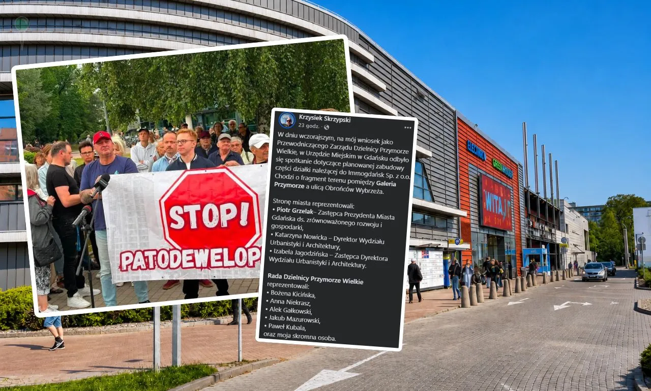 Galeria Przymorze i trzy wieże. Radni naciskają na władze Gdańska (FOTO: wbijamszpile.pl/FB)