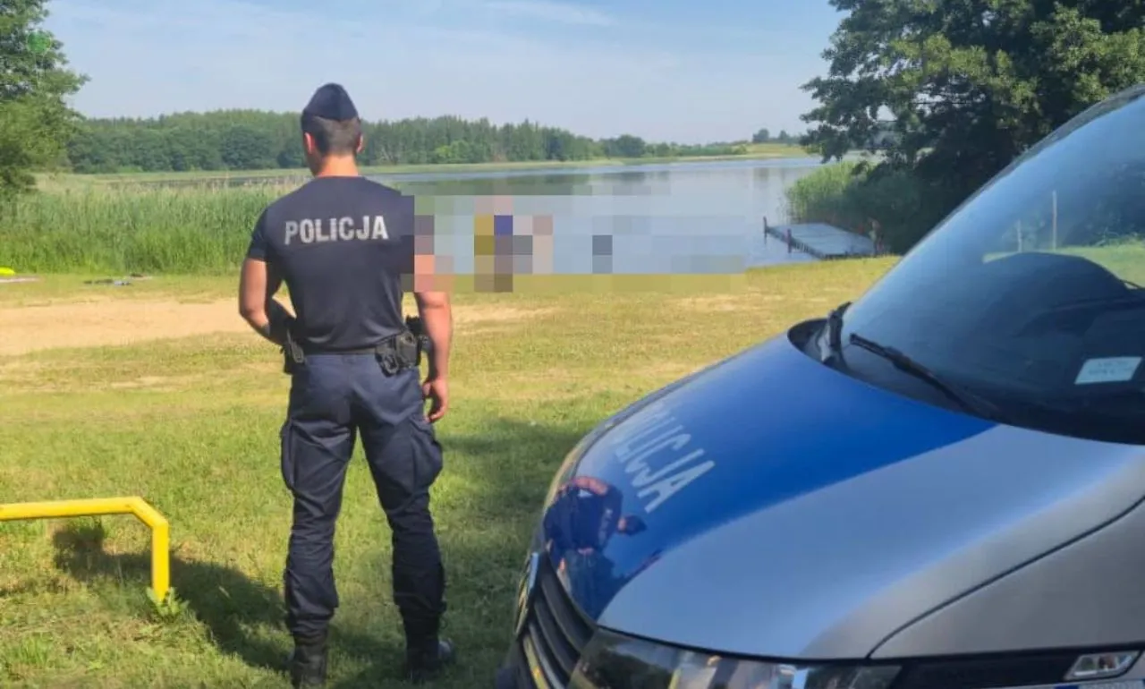 Tragedia nad jeziorem Sowica. Nie żyje 24-letni mężczyzna (FOTO: KPP Kwidzyn)