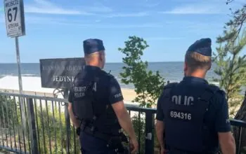 Policja wzmacnia patrole na Mierzei Wiślanej (FOTO: KPP Nowy Dwór Gdański)
