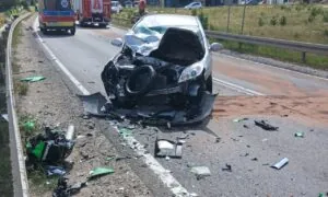 Tragiczny wypadek w Glinczu. Nie żyje motocyklista