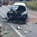 Tragiczny wypadek w Glinczu. Nie żyje motocyklista (FOTO: KWPSP Gdańsk)