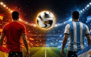 Droga Hiszpanii i Argentyny do finału mundialu (FOTO: Wygenerowano w AI)