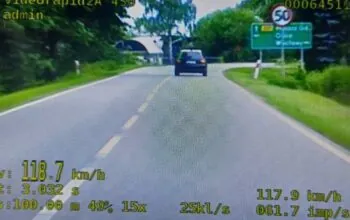 Pędził audi 118 km/h. Nie tylko zapłaci 4 tysiące złotych (FOTO: KPP Pruszcz Gdański)