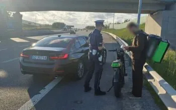 Dostawca jedzenia jechał ekspresówką. „Nawigacja tak pokierowała” (FOTO: KPP Pruszcz Gdański)