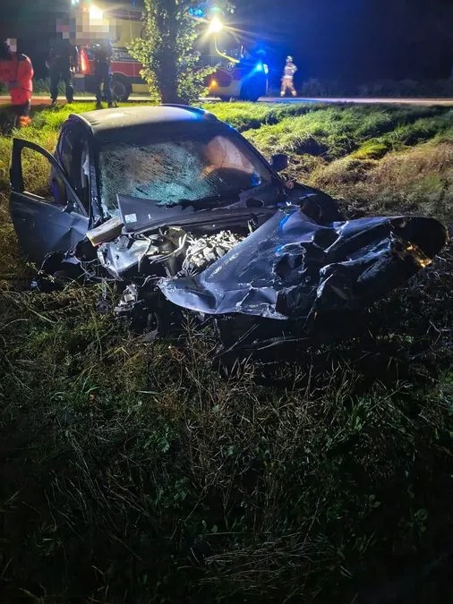Narkowy: Tragiczny wypadek na DK91. Dwie osoby nie żyją (FOTO: KWP PSP Gdańsk)