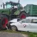 Wypadek na DK55 w Otłówku. Poszkodowane matka i córka (FOTO: KWP PSP Gdańsk)
