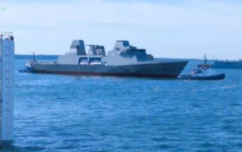 ORP „Wicher” zwodowany. Fregata wraca do stoczni (FOTO: PGZ Stocznia Wojenna)