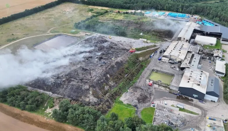 Koniec akcji w Chlewnicy. Strażacy dogasili pożar