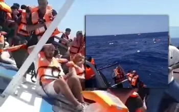 Prom z 267 osobami wywrócił się u wybrzeży Cypru. Trwa akcja ratunkowa (FOTO: facebook.com/OzgurGazeteKibris)