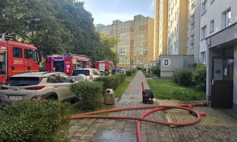 Tragiczny pożar na Zaspie w Gdańsku. Znaleziono ciało kobiety (FOTO: KM PSP Gdańsk/FB)