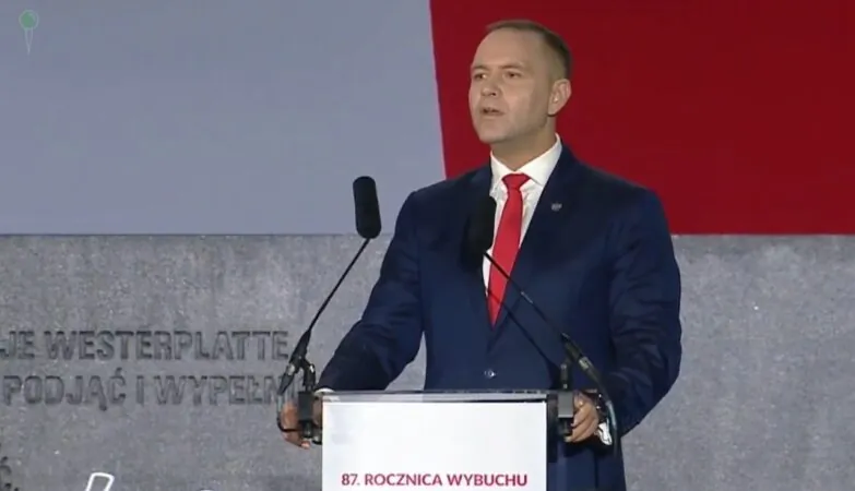 <span class="nowosc-label">Nowość!</span> Prezydent Nawrocki: Niemcy nie potrzebowali Hitlera, by gardzić Polską