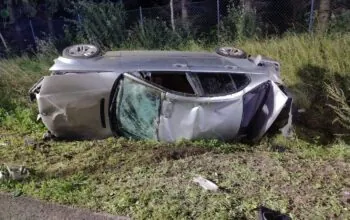 Tragiczny wypadek w Trzcianie pod Kwidzynem. Nie żyje 22-latka (FOTO: KW PSP Gdańsk)